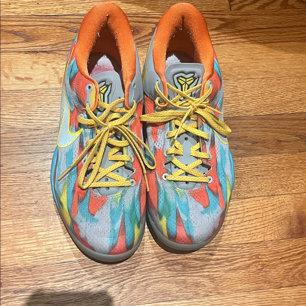 Nike Kobe Vibrant Orange and Blue Men's Sneakers